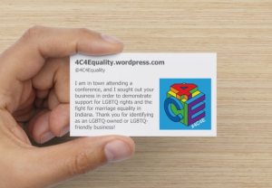 4C4E Customer Card for LGBTQ Businesses